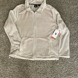 Spyder Unisex Fleece Full-Zip Jacket 1X Beige NWT – IC Insect Logo